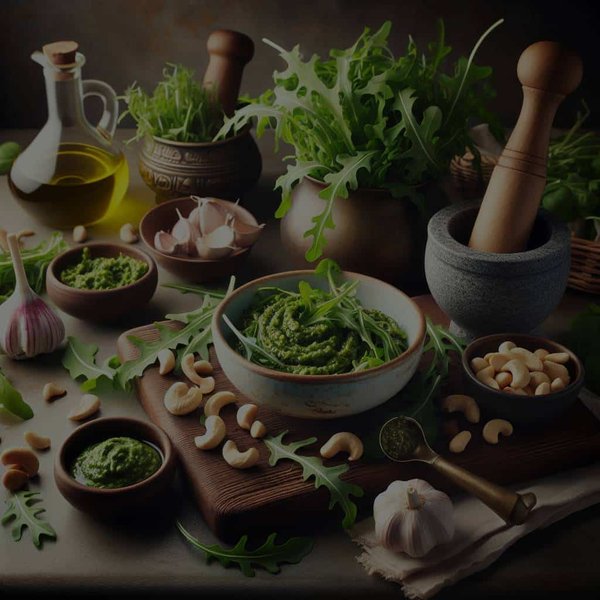 Quels sont les secrets d'un pesto de roquette et noix de cajou savoureux ?